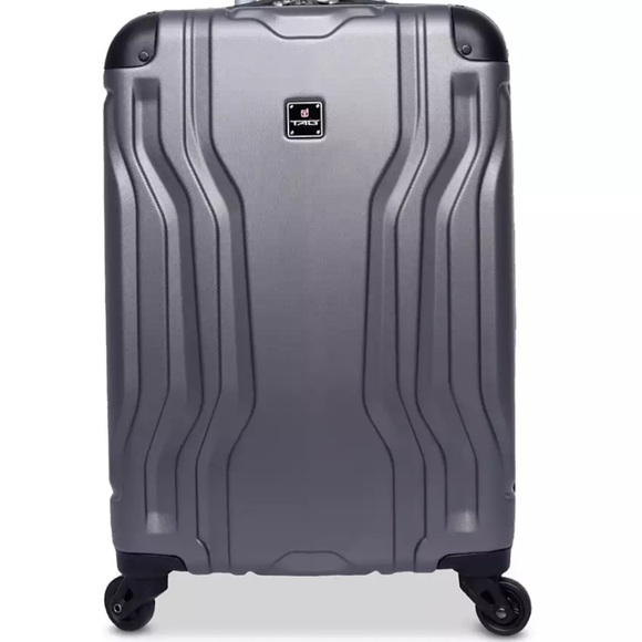 3 Piece Silver Hard Shell Suitcase with Wheels